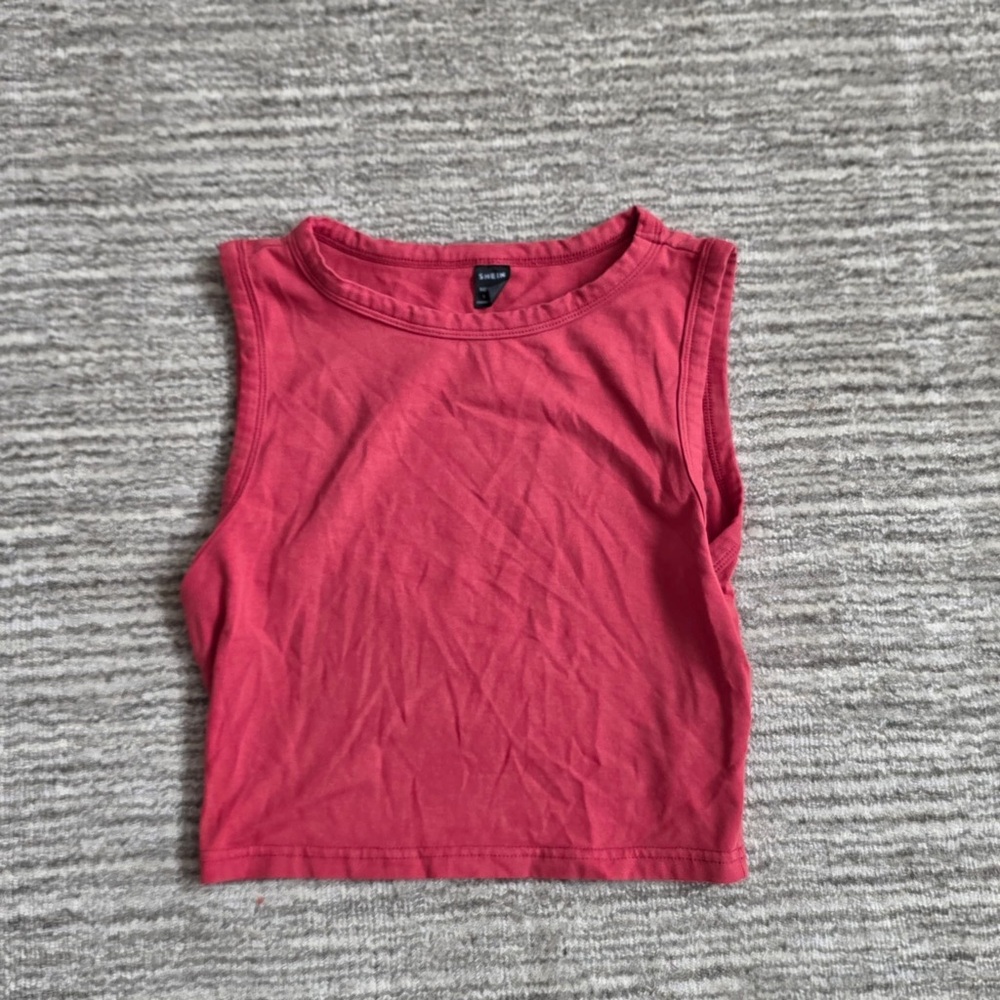 Red SHEIN tank top, women’s size 4